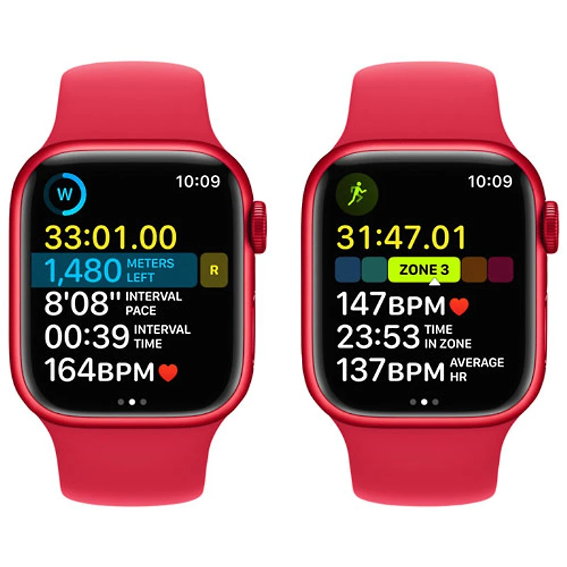 Koodo Apple Watch Series 8 (GPS + Cellular) 41mm (PRODUCT)RED Aluminum Case with (PRODUCT)RED Sport Band - Small/Medium - Monthly Tab Payment
