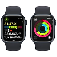 Koodo Apple Watch Series 9 (GPS + Cellular) 41mm Midnight Aluminium Case with Midnight Sport Band - Small / Medium 130-180mm - Monthly Tab Payment