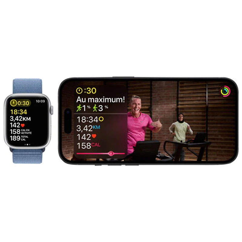 Koodo Apple Watch Series 9 (GPS + Cellular) 41mm Graphite Stainless Steel Case with Graphite Stainless Steel Milanese Loop - Small - Monthly Tab Payment