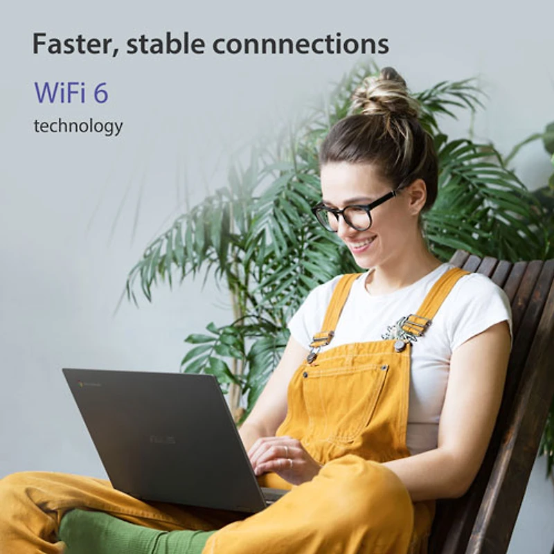 Chromebook 2-en-1 à écran tactile de 14 po CM14 Flip d'ASUS avec 3 mois de forfait Google AI Pro (Kompanio 520 de MediaTek/RAM 8 Go/SSD 128 Go)