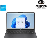 Boîte ouverte - Portable de 15,6 po de HP - Gris craie (Core i3 N305 d'Intel/RAM 8 Go/SSD 512 Go/Windows 11)