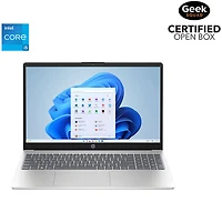 Boîte ouverte - Portable de 15,6 po de HP - Argenté naturel (Core i5 1235U d'Intel/RAM 16 Go/SSD 512 Go/Windows 11)