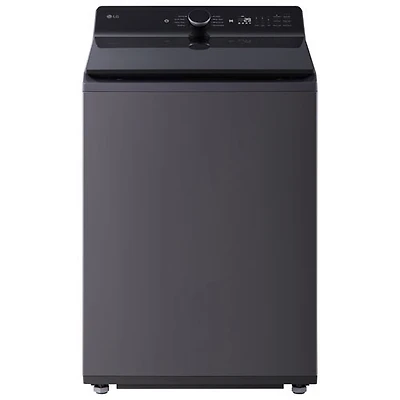 Boîte ouverte - Laveuse à chargement par le haut HE de 6,1 pi³ de LG (WT8405CB) - Noir mat - Parfait état