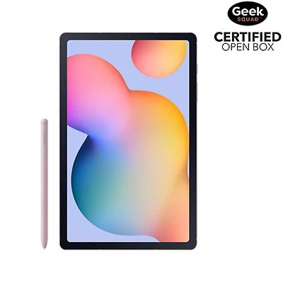 Open Box - Samsung Galaxy Tab S6 Lite 10.4" 128GB Android Tablet with Exynos 1280 - Pink