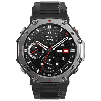 Montre intelligente d'extérieur Bluetooth de 48 mm T-Rex 3 d'Amazfit - Onyx
