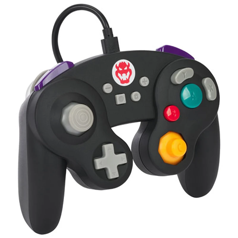 Manette avec fil de style GameCube de PowerA pour Nintendo Switch - Bowser
