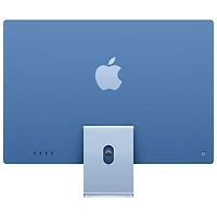 iMac de 24 po d'Apple (automne 2024) - Bleu (puce M4 d'Apple/processeur graphique 10 coeurs/RAM 24 Go/SSD 512 Go) - Anglais