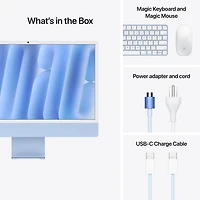 Apple iMac 24" (Fall 2024) - Blue (Apple M4 Chip / -Core GPU / 16GB RAM / 256GB SSD