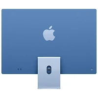 iMac de 24 po d'Apple (automne 2024) - Bleu (puce M4 d'Apple/processeur graphique 8 coeurs/RAM 16 Go/SSD 256 Go) - Anglais