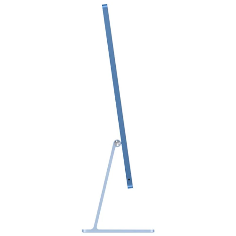 iMac de 24 po d'Apple (automne 2024) - Bleu (puce M4 d'Apple/processeur graphique 8 coeurs/RAM 16 Go/SSD 256 Go) - Anglais