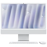Apple iMac 24" (Fall 2024) - Silver (Apple M4 Chip / 10-Core GPU / 16GB RAM / 256GB SSD) - English