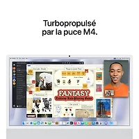 Apple iMac 24" (Fall 2024) - Silver (Apple M4 Chip / 10-Core GPU / 16GB RAM / 256GB SSD) - English