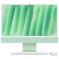 Apple iMac 24" (Fall 2024) - Green (Apple M4 Chip / 10-Core GPU / 16GB RAM / 512GB SSD) - English