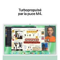 Apple iMac 24" (Fall 2024) - Green (Apple M4 Chip / 10-Core GPU / 16GB RAM / 512GB SSD) - English