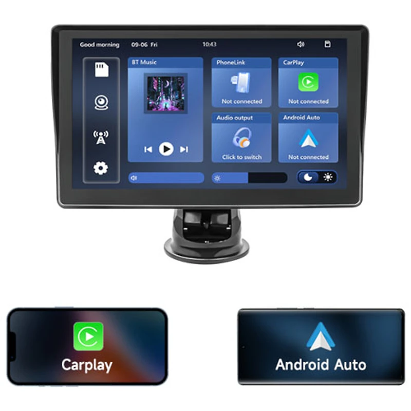 Écran intelligent sans fil de 7 po pour véhicule CarPlay et Android Auto de la série NüPower - Exclusivité Best Buy