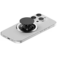 ohsnap! - Support/prise extensible universel Snap 4 Luxe avec MagSafe pour téléphone cellulaire - Argenté pur