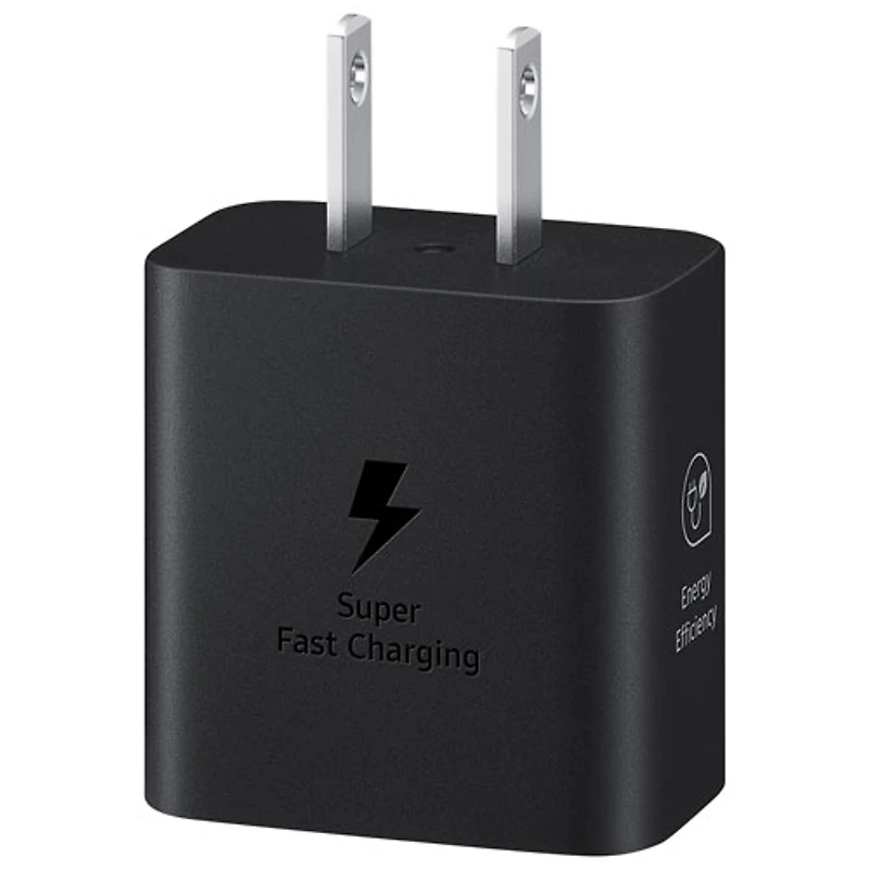 Samsung Super Fast Charging 25W USB Type-C Wall charger with Type-C Cable - Black