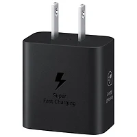 Samsung Super Fast Charging 25W USB Type-C Wall charger with Type-C Cable - Black