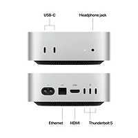 Ordinateur Mac mini de 512 Go d'Apple (MCX44VC/A) avec puce M4 Pro d'Apple à processeur central 12 coeurs/processeur graphique 16 coeurs/RAM 24 Go