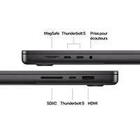 MacBook Pro de 16,2 po d'Apple (automne 2024) - Noir infini (M4 Max d'Apple/RAM 36 Go/SSD 1 To) - Français