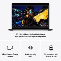 MacBook Pro de 16,2 po d'Apple (automne 2024) - Noir infini (M4 Max d'Apple/RAM 36 Go/SSD 1 To) - Français