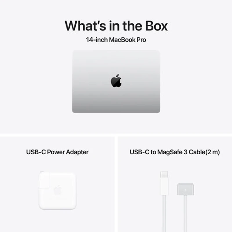 MacBook Pro de 14,2 po d'Apple (automne 2024) - Argenté (M4 Pro d'Apple/RAM 24 Go/SSD 512 Go) - Français