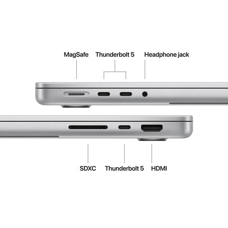 MacBook Pro de 14,2 po d'Apple (automne 2024) - Argenté (M4 Max d'Apple/RAM 36 Go/SSD 1 To) - Français