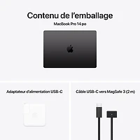 Apple MacBook Pro 14.2" (Fall 2024) - Space Black (Apple M4 Max / 36GB RAM / 1TB SSD) - French