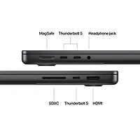 MacBook Pro de 14,2 po d'Apple (automne 2024) - Noir infini (M4 Max d'Apple/RAM 36 Go/SSD 1 To) - Anglais
