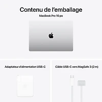 MacBook Pro de 16,2 po d'Apple (automne 2024) - Argenté (M4 Max d'Apple/RAM 48 Go/SSD 1 To) - Anglais