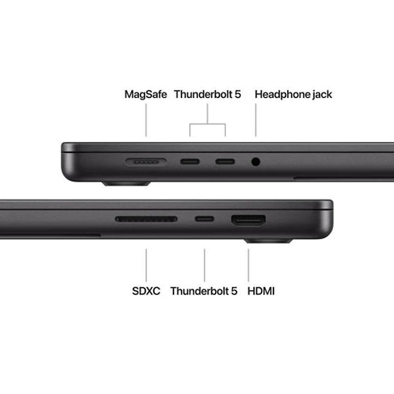 Apple MacBook Pro 16.2" (Fall 2024) - Space Black (Apple M4 Pro / 48GB RAM / 512GB SSD) - French