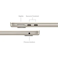 MacBook Air de 15,3 po avec Touch ID d'Apple (automne 2024) - Comète (M3 d'Apple/RAM Go/SSD Go