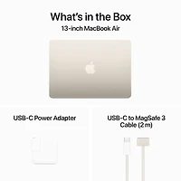 Apple MacBook Air 13.6" w/ Touch ID (2022) - Starlight (Apple M2 / 16GB RAM / 256GB SSD) - English