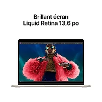 Apple MacBook Air 13.6" w/ Touch ID (2022) - Starlight (Apple M2 / 16GB RAM / 256GB SSD) - English