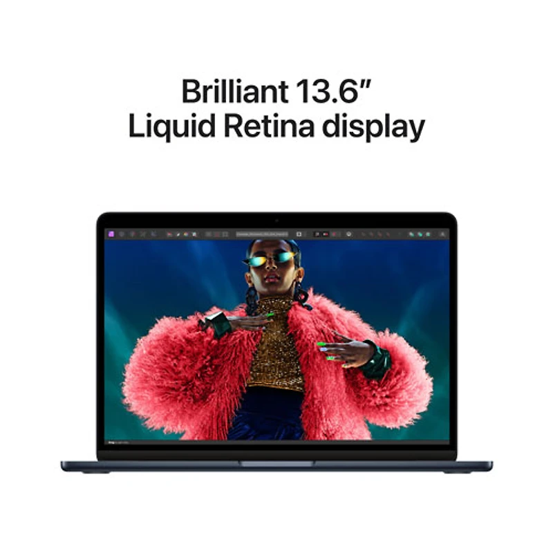 Apple MacBook Air 13.6" w/ Touch ID (2022) - Midnight (Apple M2 / 16GB RAM / 256GB SSD) - English