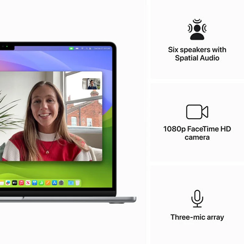 MacBook Air de 15,3 po avec Touch ID d'Apple (automne 2024) - Gris cosmique (M3 d'Apple/RAM 24 Go/SSD 512 Go) - Français