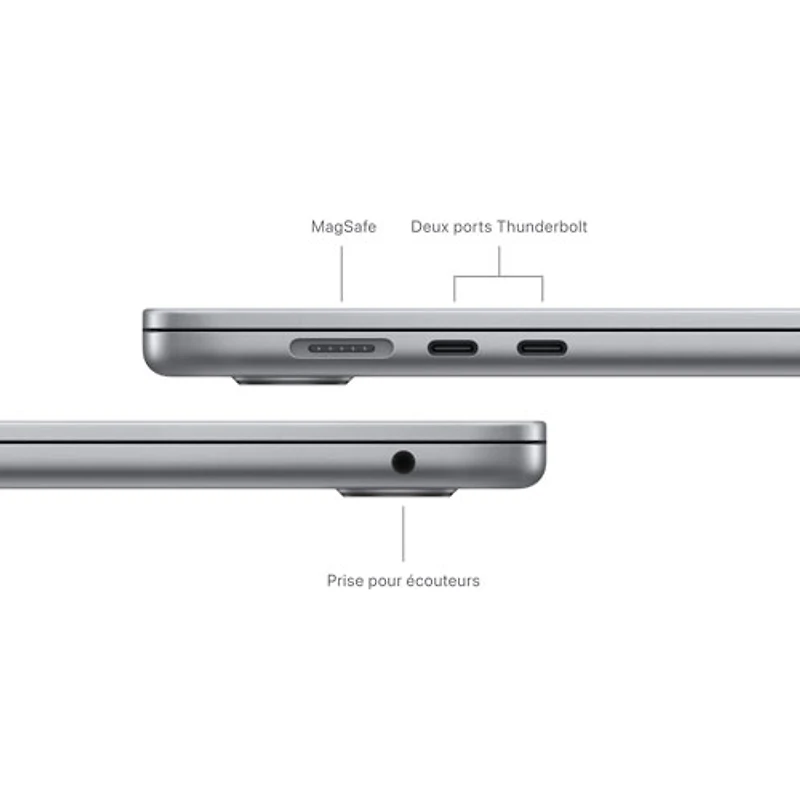 MacBook Air de 15,3 po avec Touch ID d'Apple (automne 2024) - Gris cosmique (M3 d'Apple/RAM 24 Go/SSD 512 Go) - Anglais