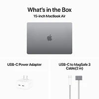 MacBook Air de 15,3 po avec Touch ID d'Apple (automne 2024) - Gris cosmique (M3 d'Apple/RAM 24 Go/SSD 512 Go) - Anglais