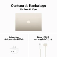 Apple MacBook Air 15.3" w/ Touch ID (Fall 2024) - Starlight (Apple M3 / 24GB RAM / 512GB SSD