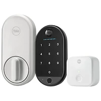 Yale Approach Lock KeyTouchscreen Wi-Fi Smart Lock with Biometric Keypad - Silver