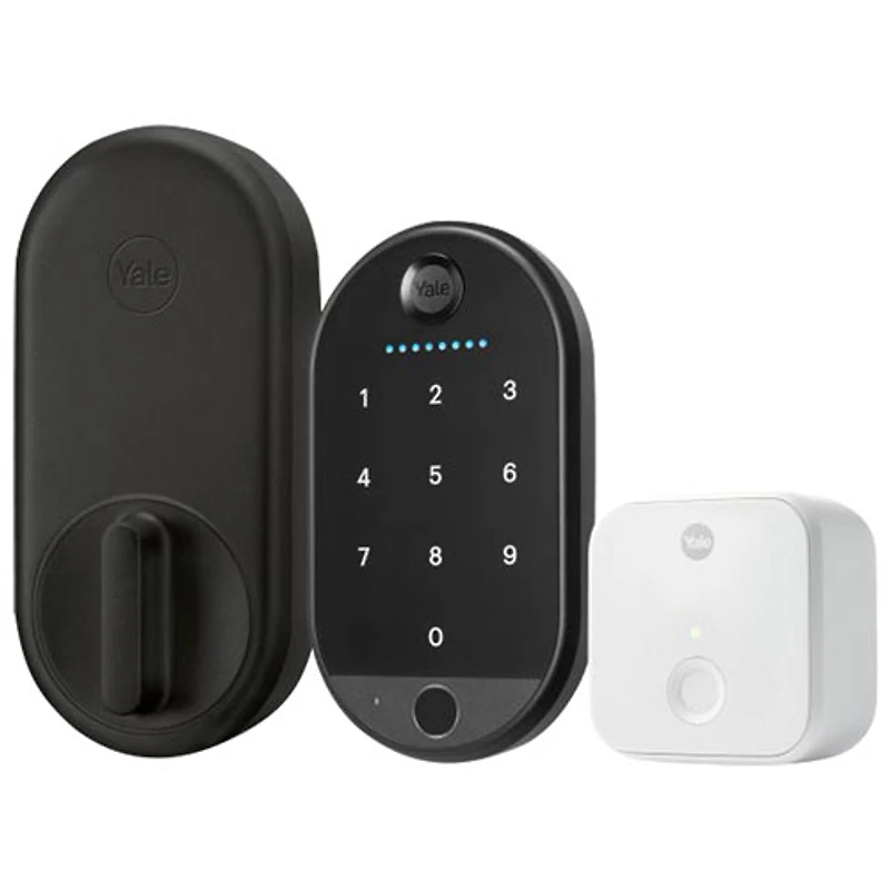 Yale Approach Lock KeyTouchscreen Wi-Fi Smart Lock with Biometric Keypad - Black
