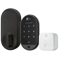 Yale Approach Lock KeyTouchscreen Wi-Fi Smart Lock with Biometric Keypad - Black