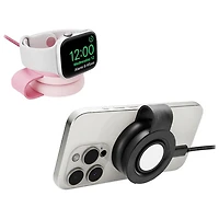 Chargeur sans fil 2-en-1 Butterfly SE Qi2 de Twelve South avec MagSafe - Rose
