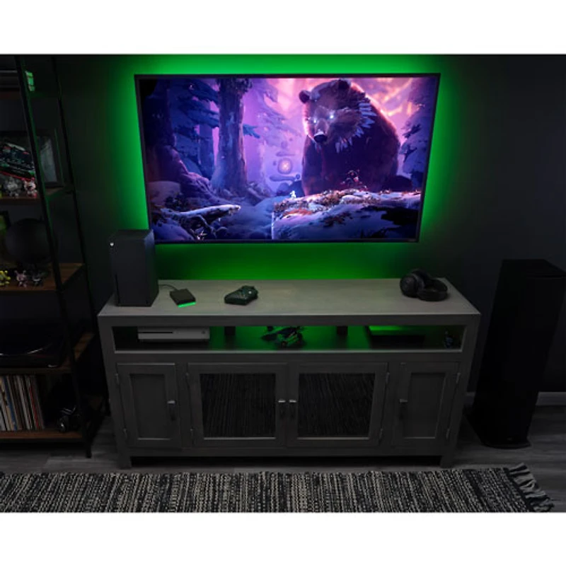 Disque dur externe portatif USB 3.0 5 To certifié Xbox de Seagate avec barre DEL verte (STKX5000403)