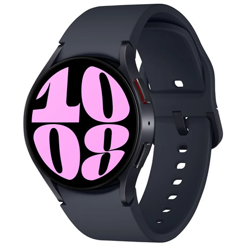 Montre intelligente LTE de 40 mm Samsung Galaxy Watch6 à moniteur de fréquence cardiaque avec Koodo - Graphite - Paiement Balance mensuel