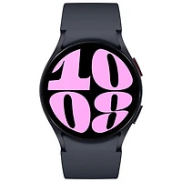 Montre intelligente LTE de 40 mm Samsung Galaxy Watch6 à moniteur de fréquence cardiaque avec Koodo - Graphite - Paiement Balance mensuel