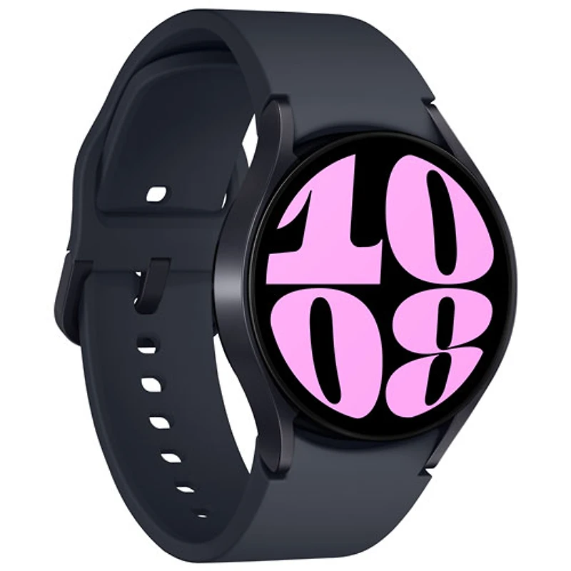 Montre intelligente LTE de 40 mm Samsung Galaxy Watch6 à moniteur de fréquence cardiaque avec Koodo - Graphite - Paiement Balance mensuel