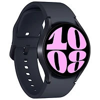 Montre intelligente LTE de 40 mm Samsung Galaxy Watch6 à moniteur de fréquence cardiaque avec Koodo - Graphite - Paiement Balance mensuel