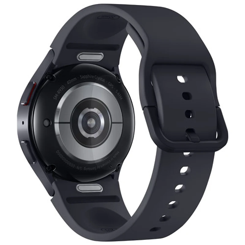 Montre intelligente LTE de 40 mm Samsung Galaxy Watch6 à moniteur de fréquence cardiaque avec Koodo - Graphite - Paiement Balance mensuel