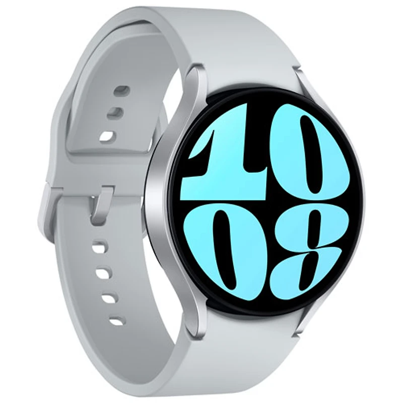 Montre intelligente LTE de 44 mm Samsung Galaxy Watch6 à moniteur de fréquence cardiaque avec Koodo - Argenté - Paiement Balance mensuel